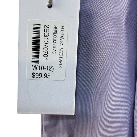 Soft Surroundings Wide Leg Pants Purple Lavender Flowy Full Length NWT Medium - Picture 7 of 10